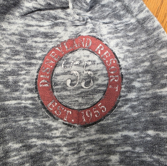 Disneyland Resort Mickey Mouse Gray Lightweight Sweatshirt Hoodie Estimate Size - Picture 5 of 5